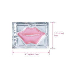 Hydrating Pink Crystal Collagen Lip Mask Patches for Plump Lips