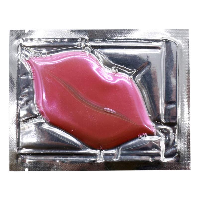 Hydrating Pink Crystal Collagen Lip Mask Patches for Plump Lips