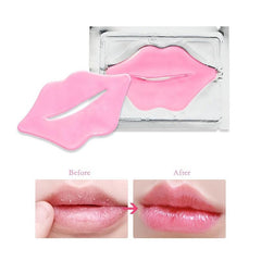 Hydrating Pink Crystal Collagen Lip Mask Patches for Plump Lips