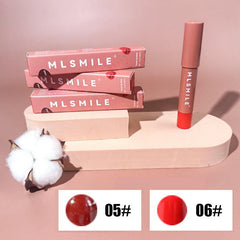 Matte Lipstick Set, 2 Pcs High Pigmented Lipstick Pencil