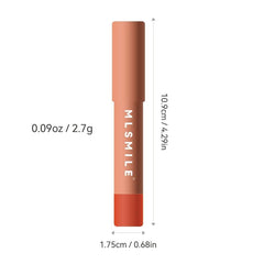 Matte Lipstick Set, 2 Pcs High Pigmented Lipstick Pencil