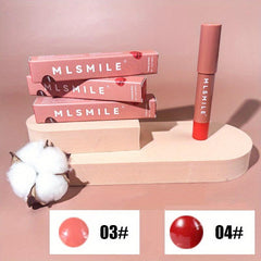 Matte Lipstick Set, 2 Pcs High Pigmented Lipstick Pencil