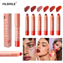 Matte Lipstick Set, 2 Pcs High Pigmented Lipstick Pencil
