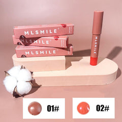 Matte Lipstick Set, 2 Pcs High Pigmented Lipstick Pencil