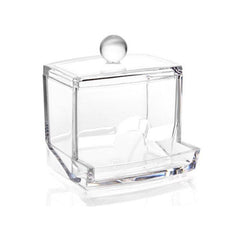 Acrylic Q Tip Swab Box Case - Makeup & Cosmetics Organizer
