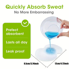 20pcs Underarm Sweat Pads Fight Hyperhidrosis For Men And Women
