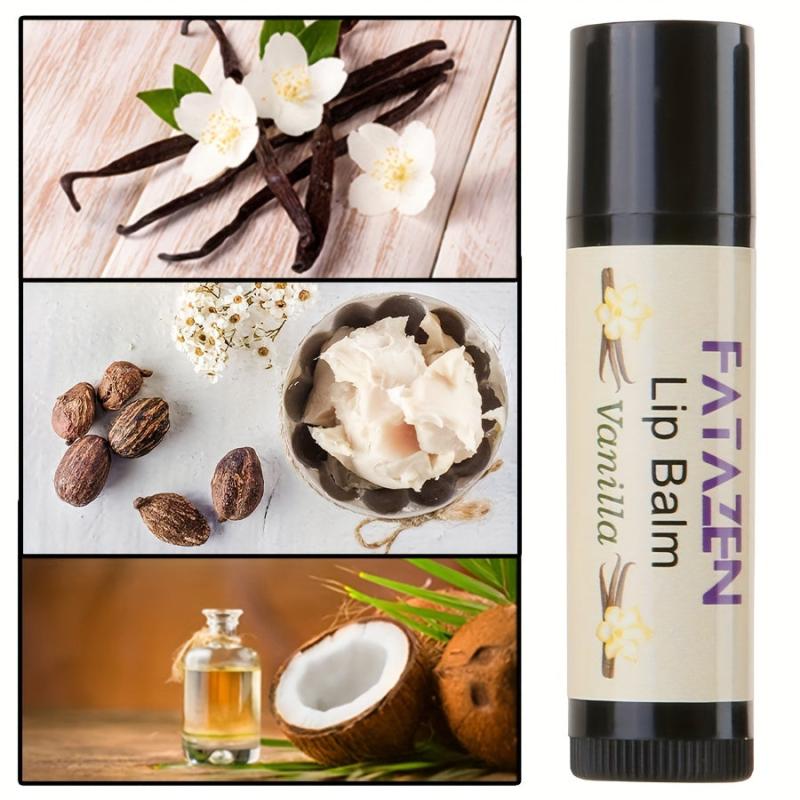 Organic Honey Lip Balm Vanilla Shea Butter Moisturize Exfoliate