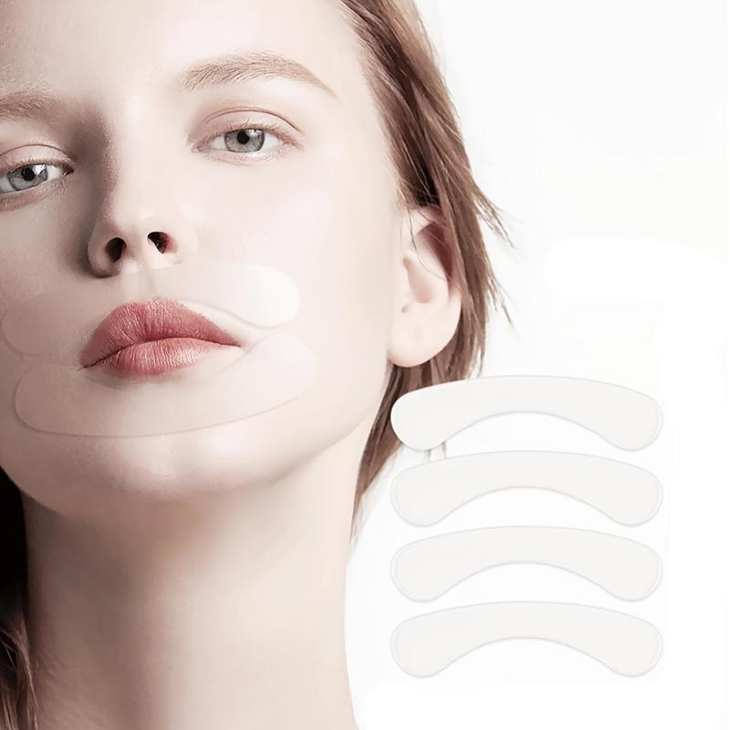 4pcs Lip Wrinkle Patches Lifting Firming Pads Silicone Clear Wrinkle Pads