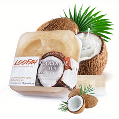 100g Aloe Rose Coconut Milk Loofah Soap Essential Soap