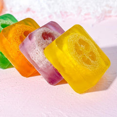 100g Aloe Rose Coconut Milk Loofah Soap Essential Soap