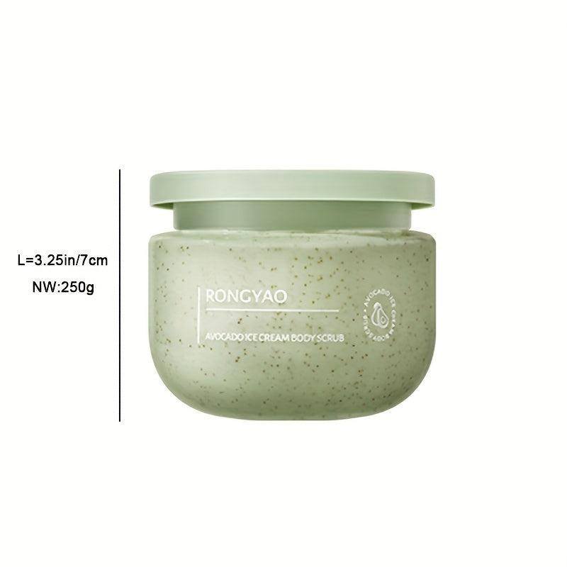 Organic Avocado Body Scrub Exfoliates Nourishes Skin