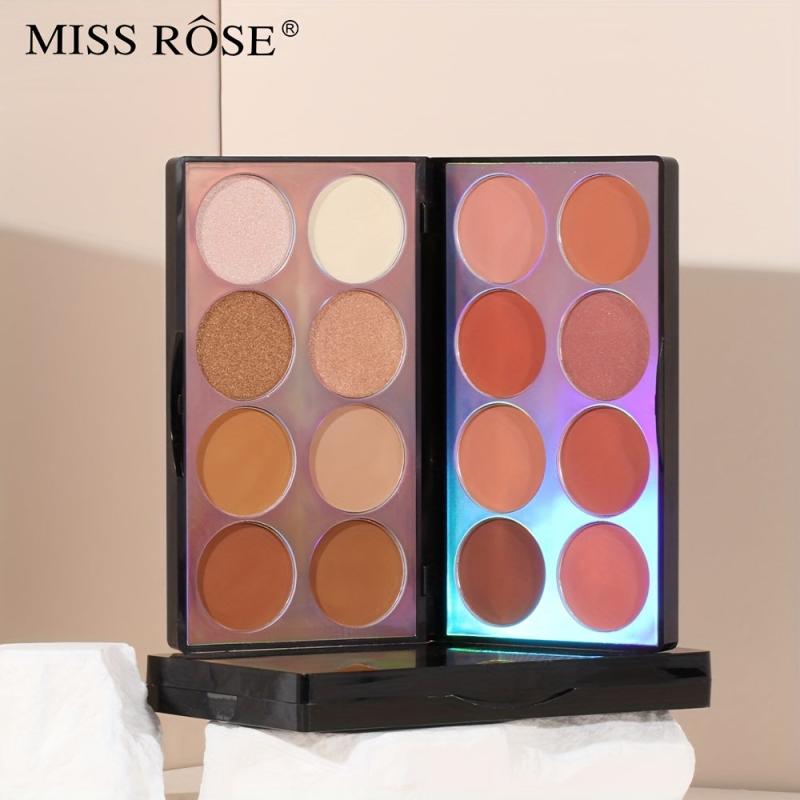 16 Colors Matte Eyeshadow Palette Blush Contouring Face Brightening