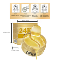 24K Eye Mask Hydrating Niacinamide Brightening Eye Mask