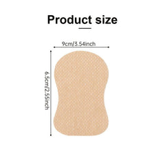 10pcs Armpit Sweat Absorbing Sticker Elastic Cotton Cloth Covering Sticker