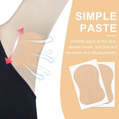 10pcs Armpit Sweat Absorbing Sticker Elastic Cotton Cloth Covering Sticker