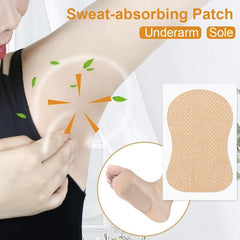 10pcs Armpit Sweat Absorbing Sticker Elastic Cotton Cloth Covering Sticker