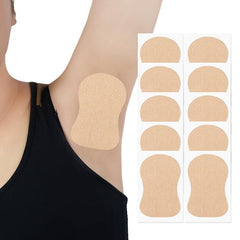 10pcs Armpit Sweat Absorbing Sticker Elastic Cotton Cloth Covering Sticker