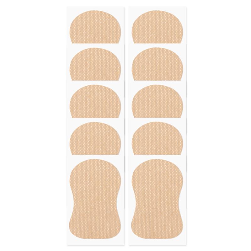 10pcs Armpit Sweat Absorbing Sticker Elastic Cotton Cloth Covering Sticker