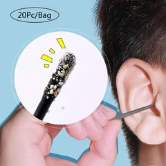 20pcs Disposable Earwax Cleaner Tool Set - Efficient Ear Wax Removal