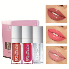 Set Of 3 Hydrating Lip Glosses Ideal For Lip Care