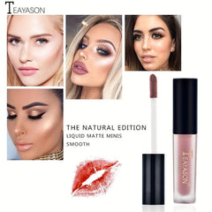 12 Nude Earth Matte Lipstick Lip Glaze Matte Moisturizing Lip Plumper