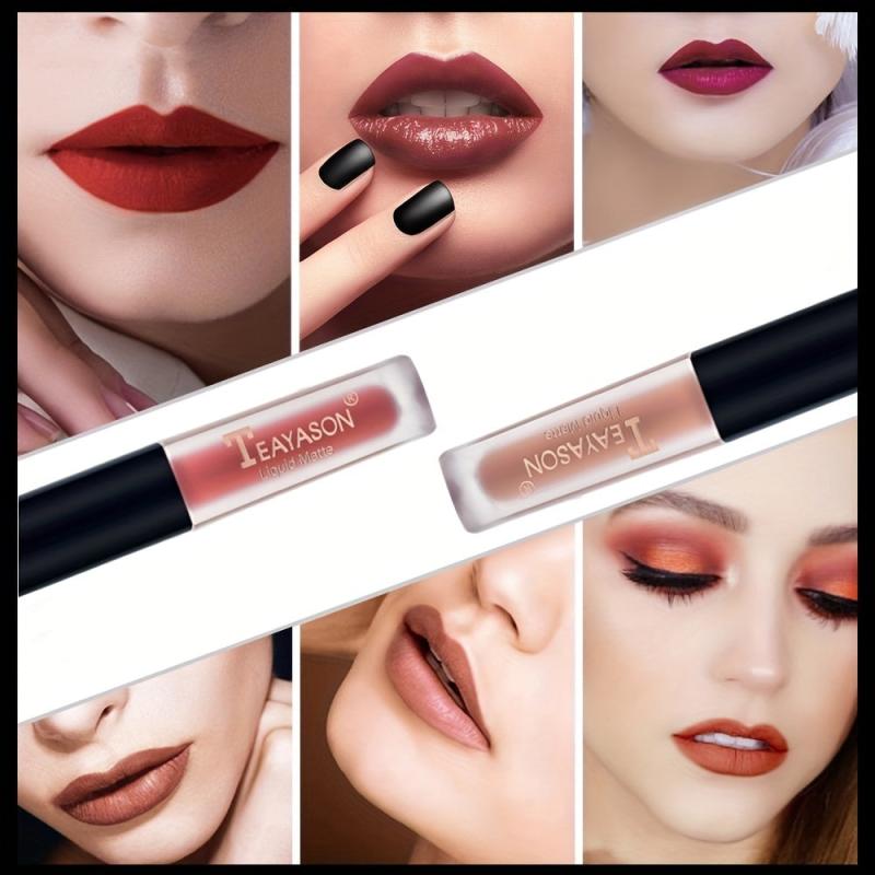 12 Nude Earth Matte Lipstick Lip Glaze Matte Moisturizing Lip Plumper