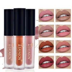 12 Nude Earth Matte Lipstick Lip Glaze Matte Moisturizing Lip Plumper