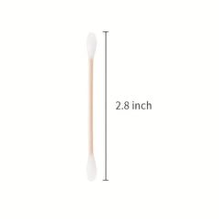 Clear Acrylic Fabric Swabs Holder With Bamboo Lid