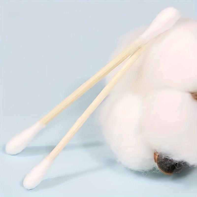 Clear Acrylic Fabric Swabs Holder With Bamboo Lid