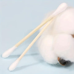 Clear Acrylic Fabric Swabs Holder With Bamboo Lid