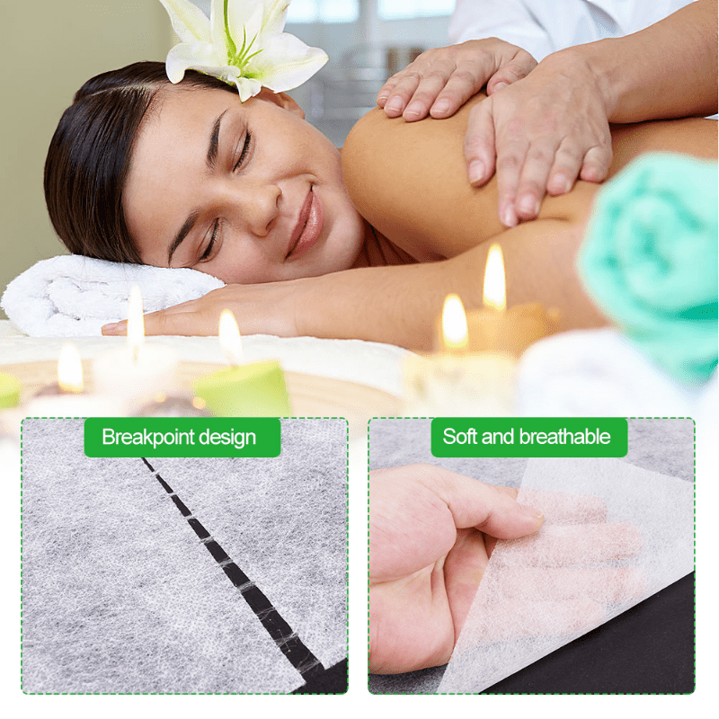 50 Pcs Non Woven Massage Table Cover for Spa Salon Tattoo Supply