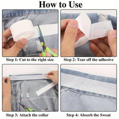 Invisible Collar Protector Sweat Pads Self Adhesive Shirt Neck Liner