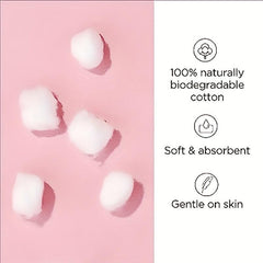 100% Natural Soft Cotton Balls For Face And Nail Polish Remover