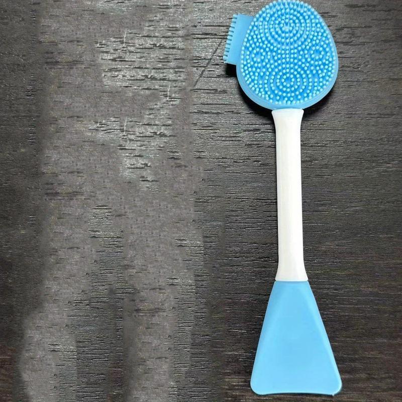 Portable Silicone Cleansing Massage Brush Gel Mask Facial Brush