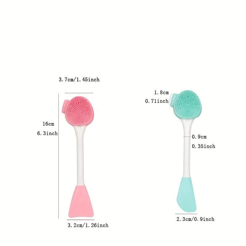 Portable Silicone Cleansing Massage Brush Gel Mask Facial Brush