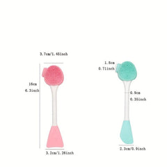 Portable Silicone Cleansing Massage Brush Gel Mask Facial Brush