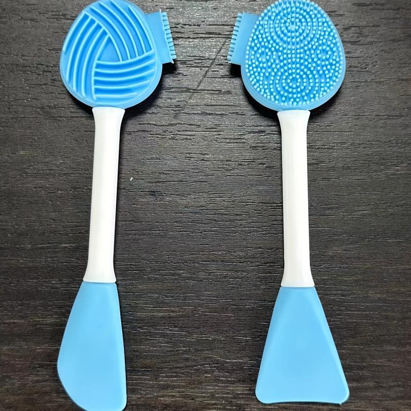 Portable Silicone Cleansing Massage Brush Gel Mask Facial Brush