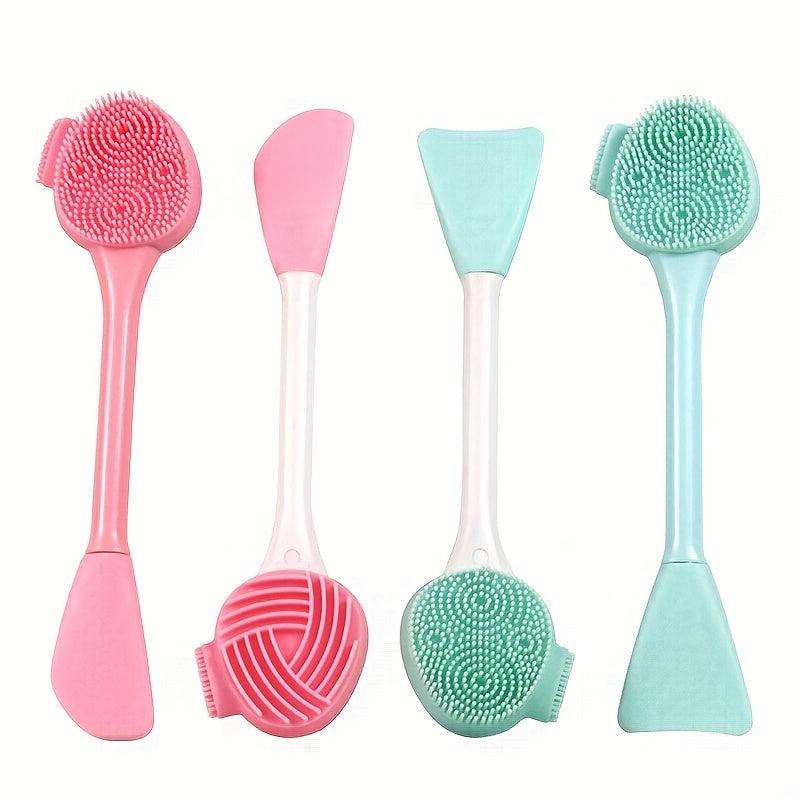 Portable Silicone Cleansing Massage Brush Gel Mask Facial Brush