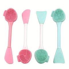 Portable Silicone Cleansing Massage Brush Gel Mask Facial Brush