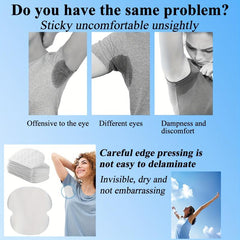 Underarm Sweat Pads 100 PCS Non Visible Dress Guards Shields For Men And Women