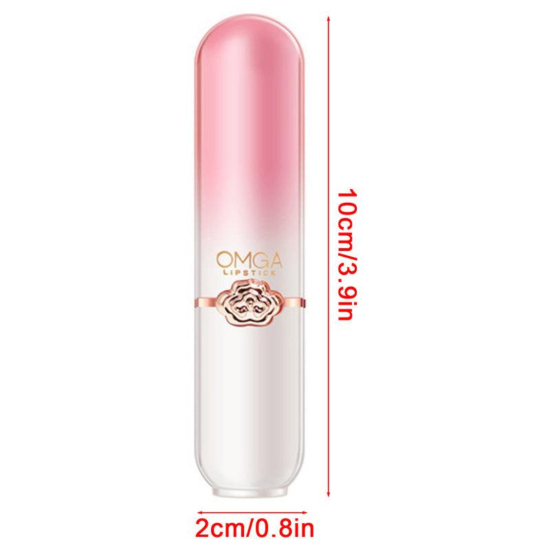 Peach Temperature Changing Lipstick with Vitamin E Moisturizing Waterproof