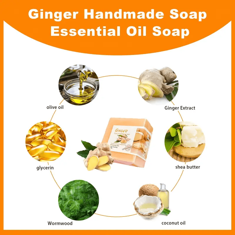 Organic Ginger & Turmeric Soap for Skin Detox & Nourishment