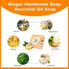 Organic Ginger & Turmeric Soap for Skin Detox & Nourishment