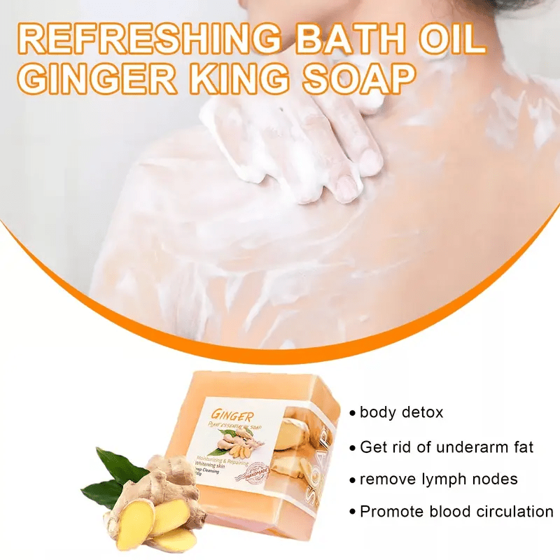 Organic Ginger & Turmeric Soap for Skin Detox & Nourishment
