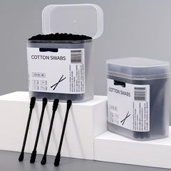 100pcs Spiral Tip Cleaning Swabs & Ear Spoon Buds With Paper Sticks