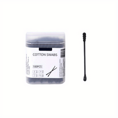 100pcs Spiral Tip Cleaning Swabs & Ear Spoon Buds With Paper Sticks