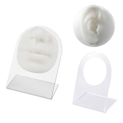 4pcs Soft Silicone Mouth & Nose Model For Piercing Face Ear Simulation Display
