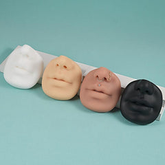 4pcs Soft Silicone Mouth & Nose Model For Piercing Face Ear Simulation Display