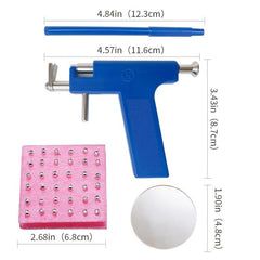 Disposable Safety Ear Piercing Tool Set with 98 Ear Studs