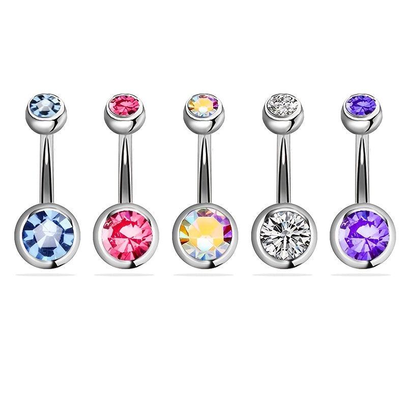 5pcs Stainless Steel Navel Nail Set for Men and Women